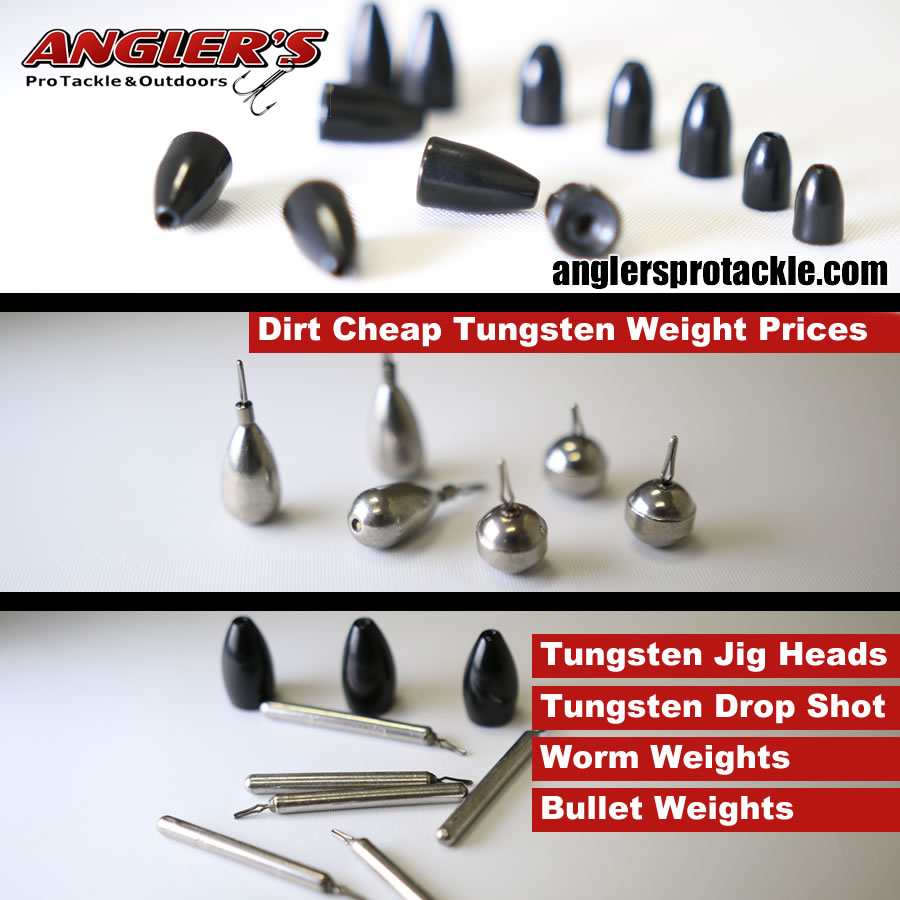 tungsten weights vs lead weights, Fishing Tackle Store